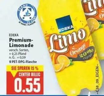 E-Center Edeka premium-limonade Angebot