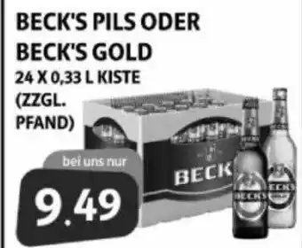 Markant Markt Beck's pils oder beck's gold Angebot