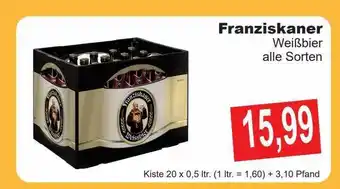 Getränke Göbel Franziskaner weißbier alle sorten Angebot