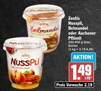 dodenhof Zentis nusspli, belmandel oder aachener pflümli Angebot