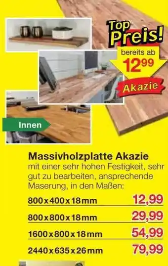 Jawoll Massivholzplatte akazie Angebot