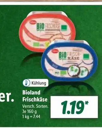 Lidl Bioland frischkäse Angebot