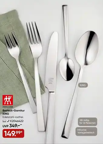 Galeria Zwilling Besteck Garnitur King Angebot