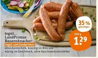 tegut Tegut LandPrimus Bauernknacker 100g Angebot