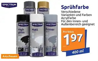 Action Spectrum Sprühfarbe 400 ml Angebot