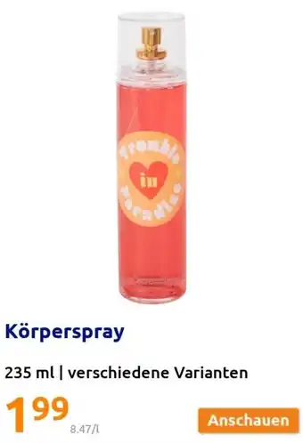 Action Körperspray 235 ml Angebot