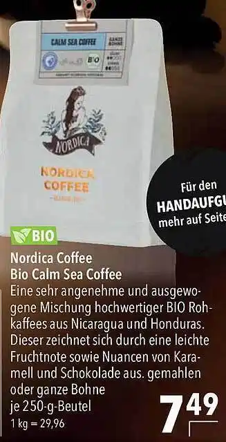 CITTI Markt Nordica coffee bio calm sea coffee Angebot