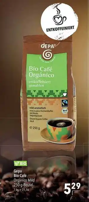 CITTI Markt Gepa bio café Angebot