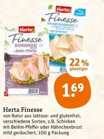 tegut Herta Finesse 100 g Angebot