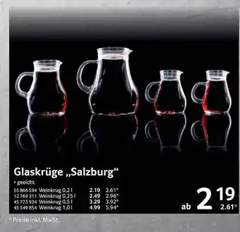 Selgros Glaskrüge ,,Salzburg" Angebot