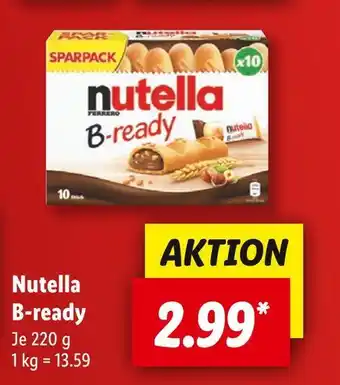 Lidl Nutella b-ready Angebot