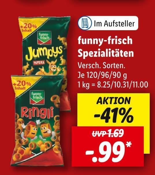 Funnyfrisch spezialitäten Angebot bei Lidl