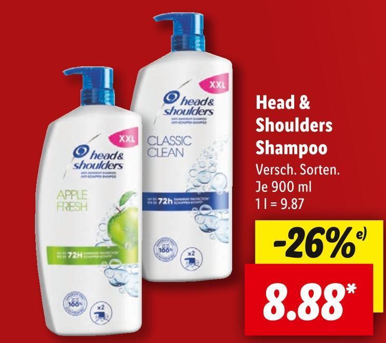 Head & shoulders shampoo Angebot bei Lidl