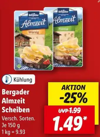 Lidl Bergader almzeit scheiben Angebot