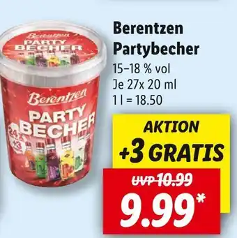 Lidl Berentzen partybecher Angebot