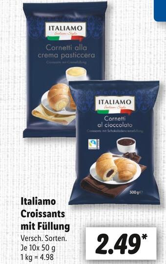 Lidl Italiamo croissants mit füllung Angebot