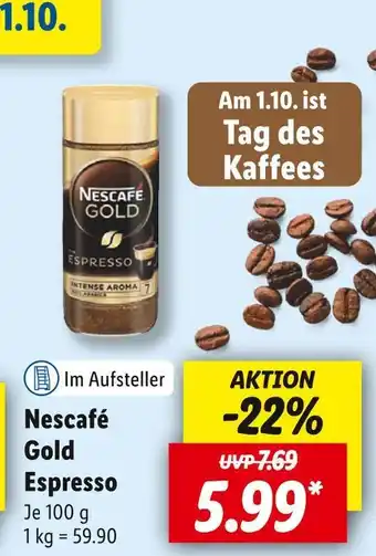 Lidl Nescafé gold espresso Angebot