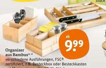 tegut Organizer aus Bambus Angebot