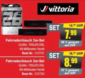 Zweirad Stadler Vittoria Fahrradschlauch 2er Set Angebot