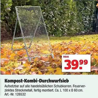 Hagebau Kompost-kombi-durchwurfsieb Angebot