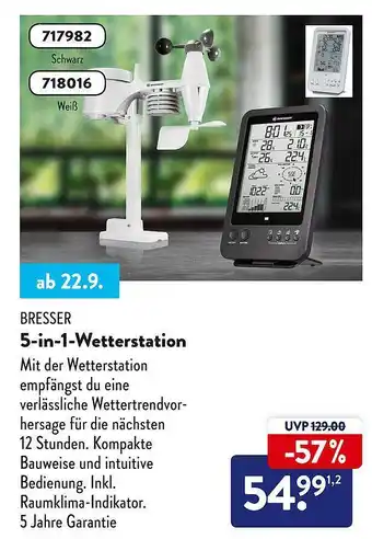 Aldi Süd Bresser 5-in-1-wetterstation Angebot