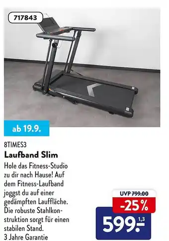 Aldi Süd 8times3 laufband slim Angebot