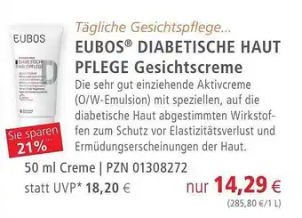 Apotal Eubos diabetische haut pflege gesichtscreme Angebot