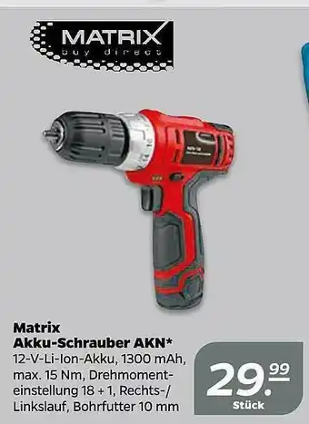 NETTO Matrix akku-schrauber akn Angebot