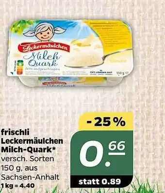 NETTO Frischli lackermäulchen milch-quark Angebot