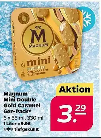 NETTO Magnum mini double gold caramel 6er-pack Angebot