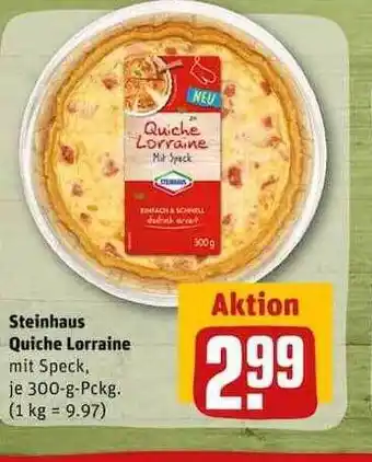 REWE Steinhaus quiche lorraine Angebot