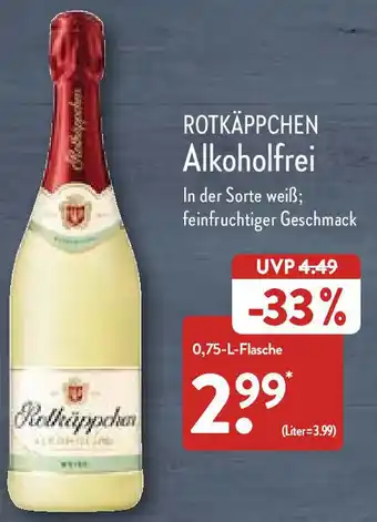 Aldi Nord Rotkappchen Alkoholfrei 750ml Angebot