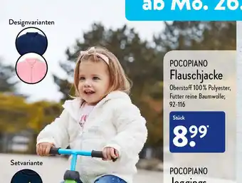 Aldi Nord POCOPIANO Flauschjacke 92-116 Angebot