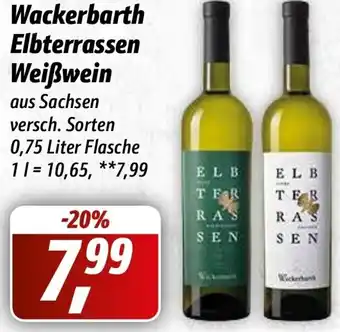 Simmel Wackerbarth Elbterassen Weißwein 0,75 Liter Flasche Angebot