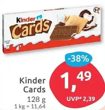 Budni Kinder Cards 128 g Angebot