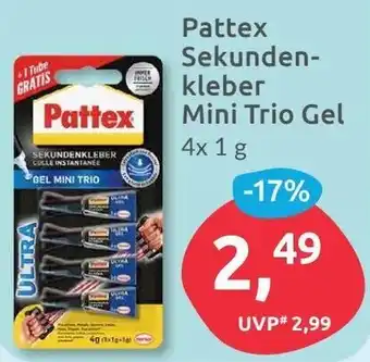 Budni Pattex Sekundenkleber Mini Trio Gel 4x1 g Angebot