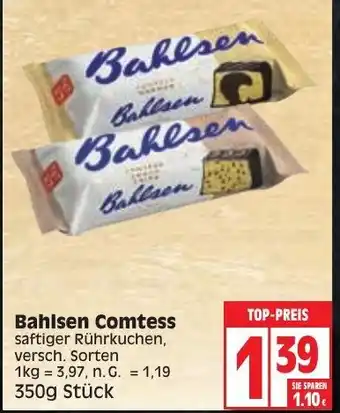 Edeka Bahlsen Comtess 350 g Stück Angebot