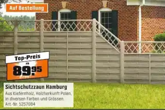 OBI Sichtschutzzaun Hamburg Angebot