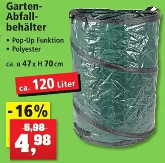 Thomas Philipps Garten Abfallbehälter ca. 120 Liter Angebot