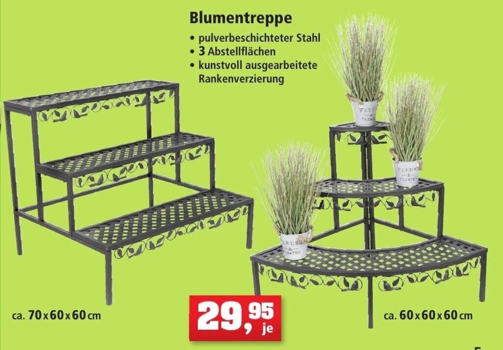 blumenständer metall für garten Pflanzenregal Metall schwarz mit 6/7/8 Ebenen online kaufen main image 1