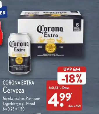 Aldi Nord Corona Extra Cerveza 6*330ml Angebot