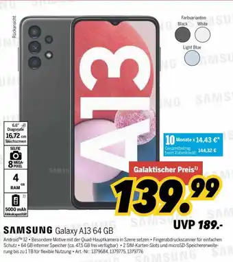 MEDIMAX SAMSUNG Galaxy A13 64GB Angebot