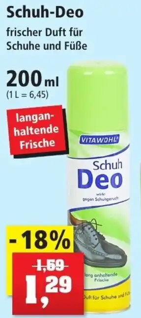 Thomas Philipps Vitawohl Schuh Deo 200 ml Angebot