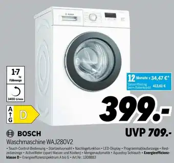 MEDIMAX Bosch Waschmaschine l WAJ280V2 Angebot