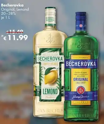 Travel Free Becherovka Original, Lemond 1 L Angebot