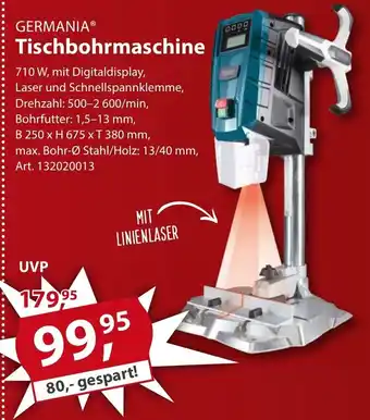 Sonderpreis Baumarkt Germania Tischbohrmaschine Angebot