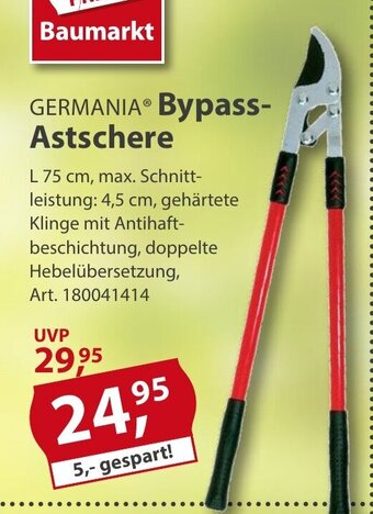 Sonderpreis Baumarkt Germania Bypass-Astschere Angebot