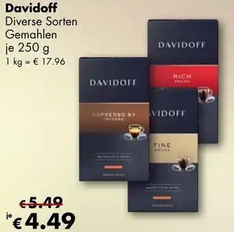 Travel Free Davidoff 250 g Angebot