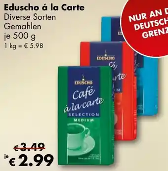 Travel Free Eduscho á la Carte 500 g Angebot