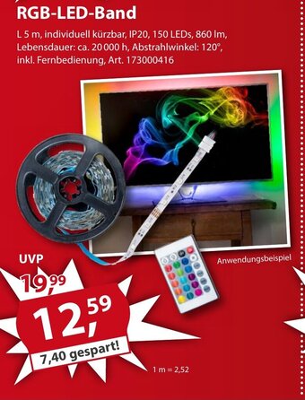 Sonderpreis Baumarkt RGB-LED-Band Angebot